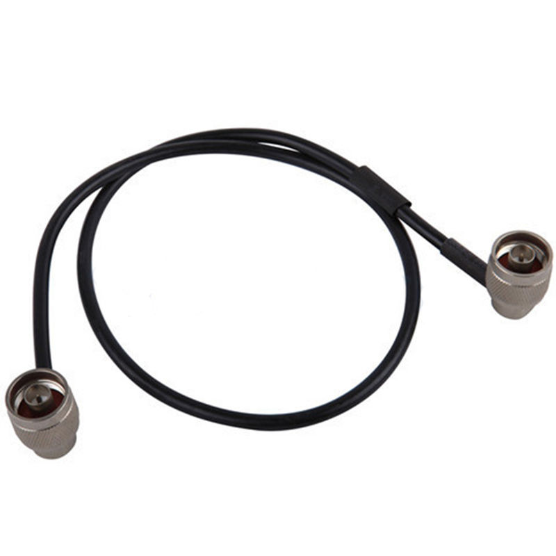 RF Low PIM Jumper 1/2'' Super Flexible Coaxial Cable with N Male Right Angle to N Male connector