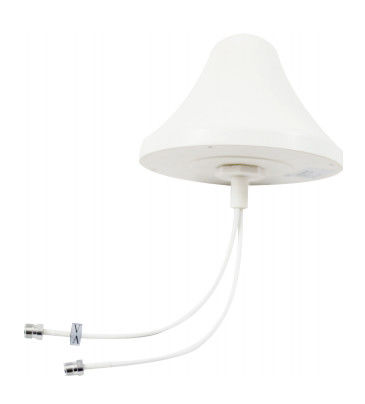 Indoor H / V Omni Directional Ceiling Antenna 2-4dbi Gain 698-2700mhz 2xN Female Connector