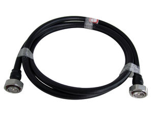 7/16 Male DIN Connector RF Feeder Cable 3 Meter 1/2" Superflex 83% Transmission Rate
