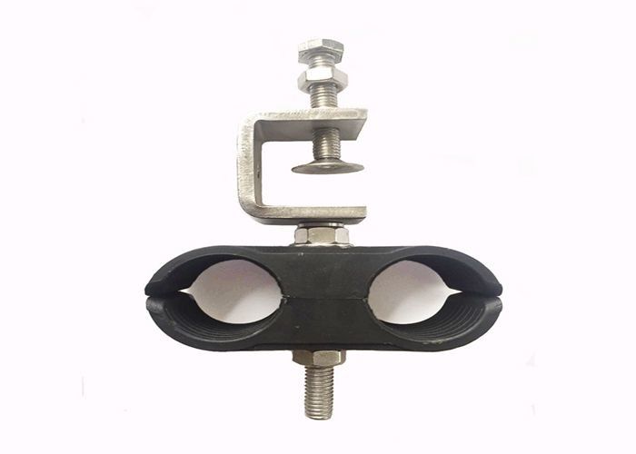 Wind Loaded Feeder Cable Clamp , 7 / 8 In Hanger Two / Four Ways Tower Cable Clamps