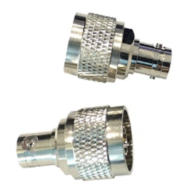 Rf Coaxial Nickel Plated N Male To BNC Female Connector Adaptor 2500V Rms